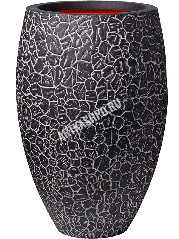 Кашпо Capi Nature Clay NL Vase Elegant Deluxe Anthracite