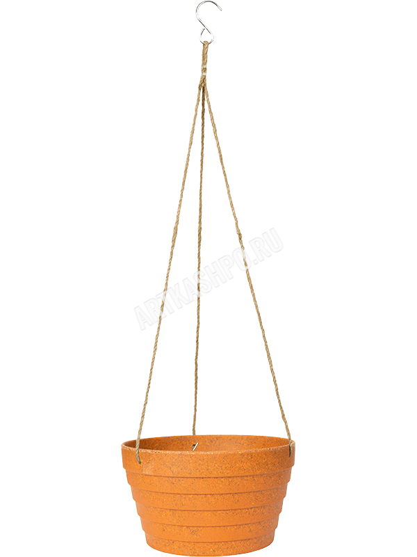 Кашпо подвесное Fibrics Bamboo Hanging Basket Rib Terra