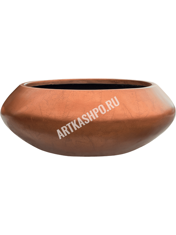 Кашпо Baq Metallic Silver leaf Bowl Ufo Matt Copper