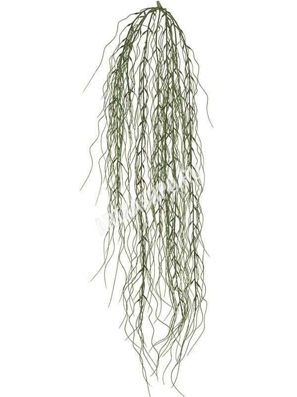 Флокед Грасс серо-зелёный куст ампельный искусственный