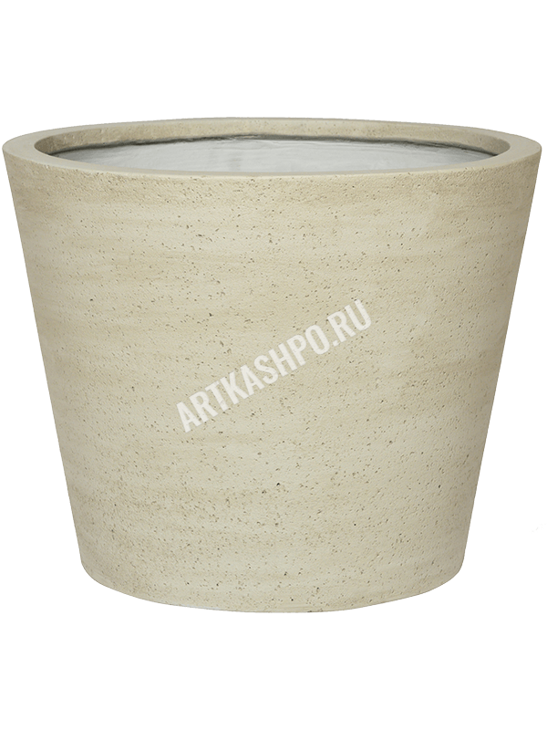 Кашпо Cement & Stone Bucket M Beige Washed