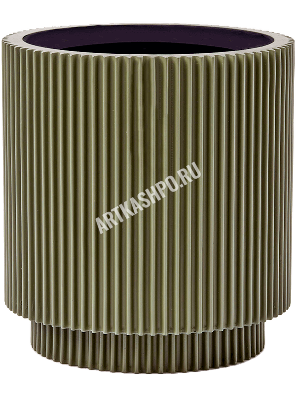 Кашпо Capi Nature Groove Special Vase Cylinder Green