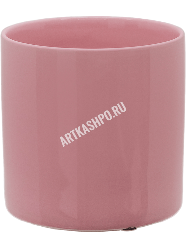 Кашпо Basic Cylinder Shiny Pink