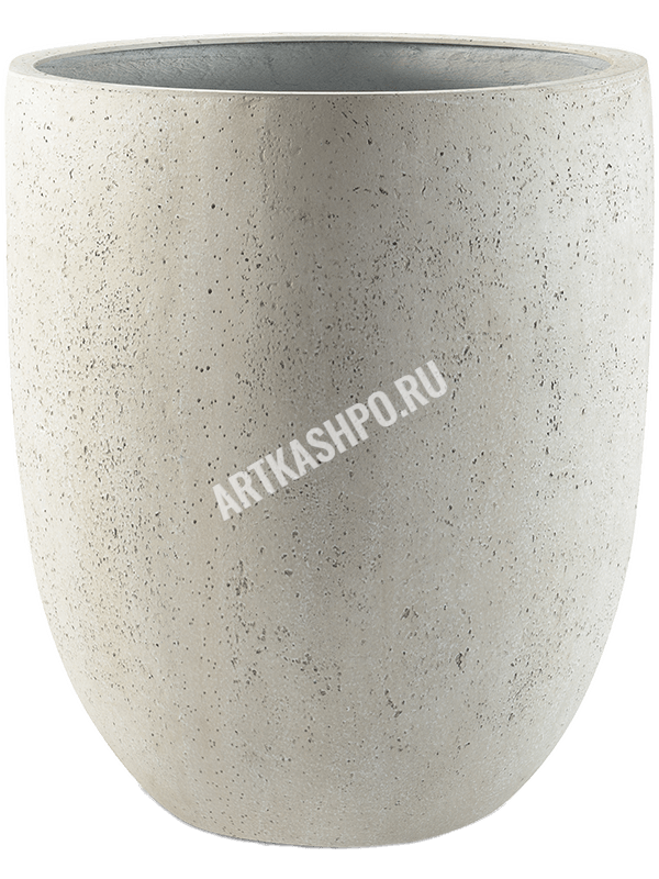 Кашпо Grigio Tall Egg Pot Antique White Concrete