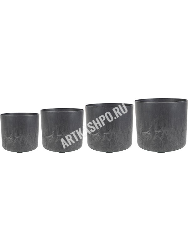 Кашпо Artstone Celine Pot Black (комплект 4 шт.)