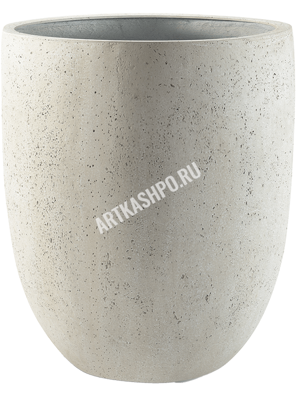 Кашпо Grigio Tall Egg Pot Antique White Concrete