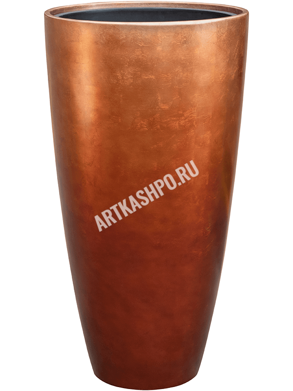 Кашпо Baq Metallic Silver leaf Partner matt copper (с внутренним горшком)