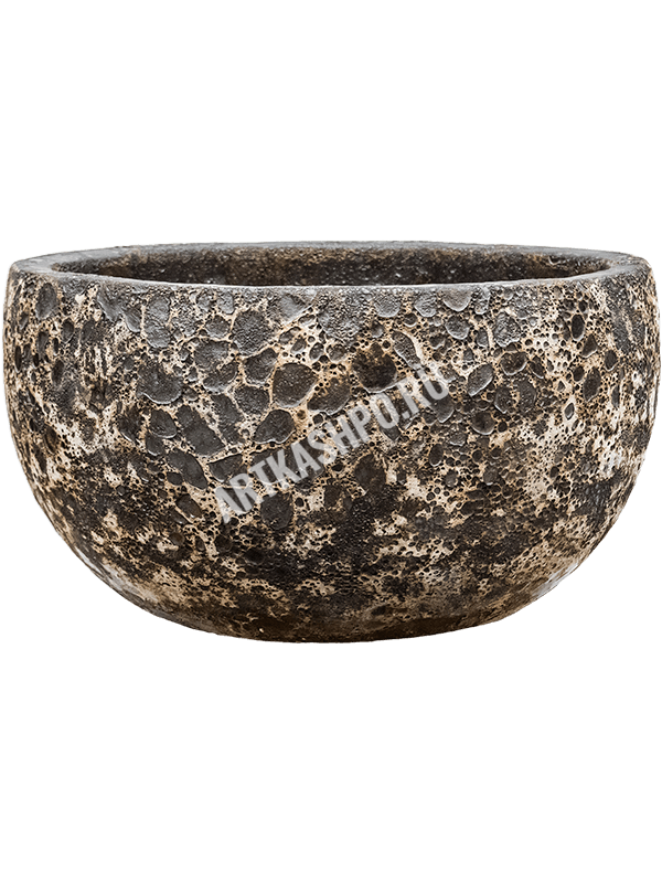 Кашпо Baq Lava Bowl relic black