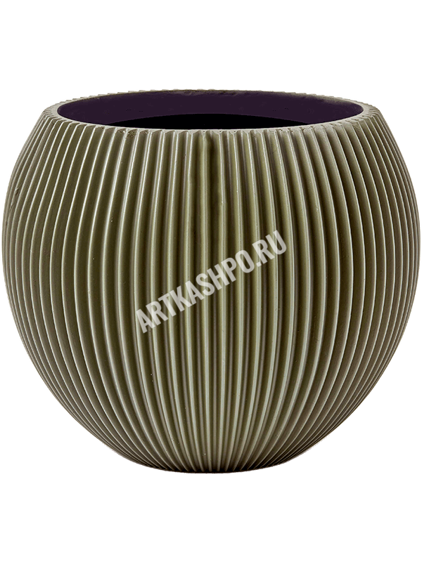 Кашпо Capi Nature Groove Special Vase Ball Green