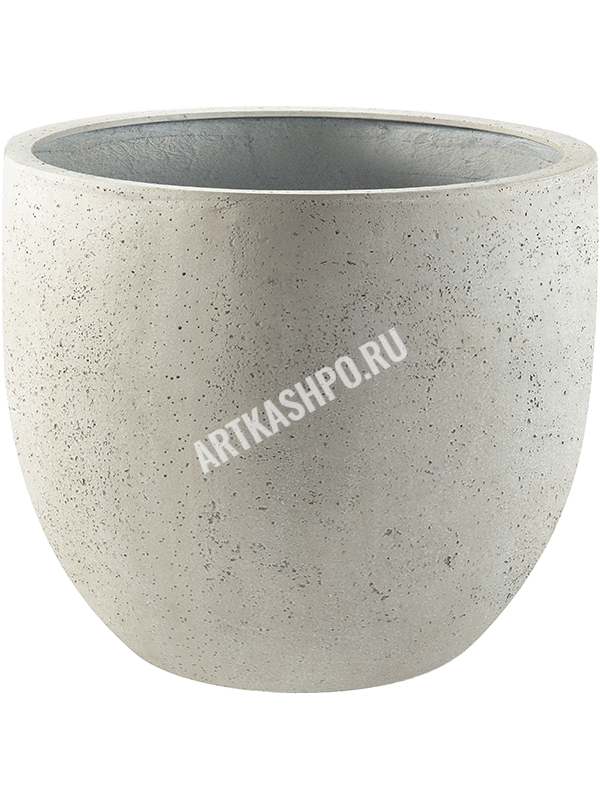 Кашпо Grigio New Egg Pot Antique White Concrete
