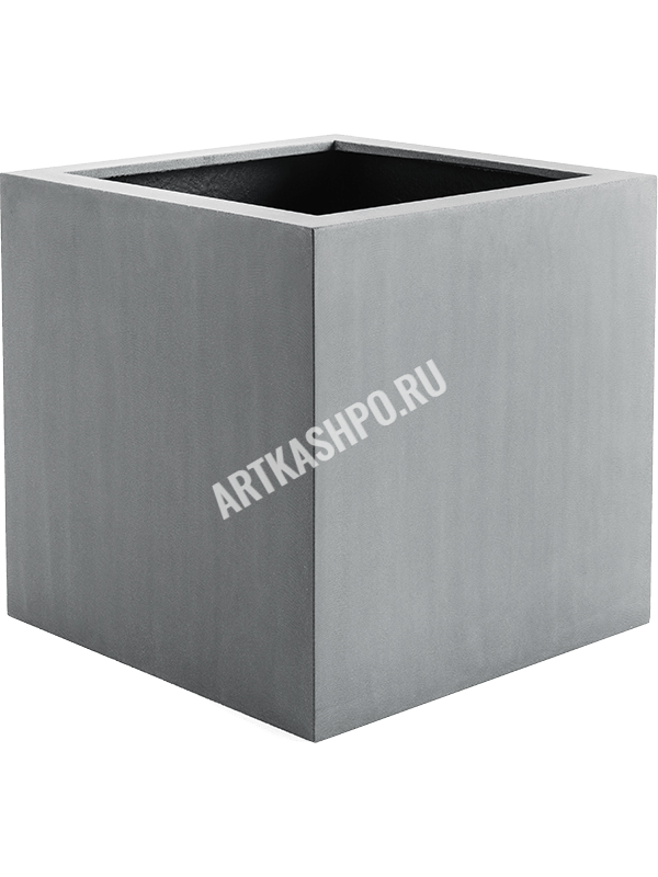 Кашпо Argento Cube Natural Grey