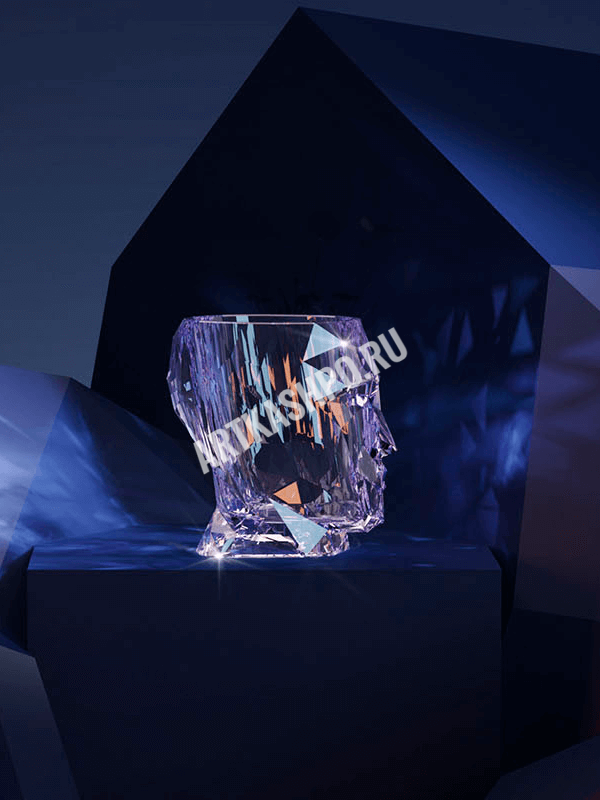Кашпо Adan Nano Glossy Pot Clear Cristal
