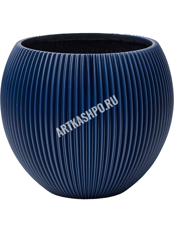 Кашпо Capi Nature Groove Special Vase Ball Dark Blue