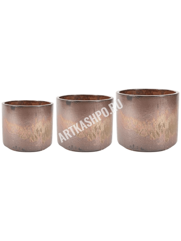 Кашпо Carmen Pot Copper (комплект 3 шт.)