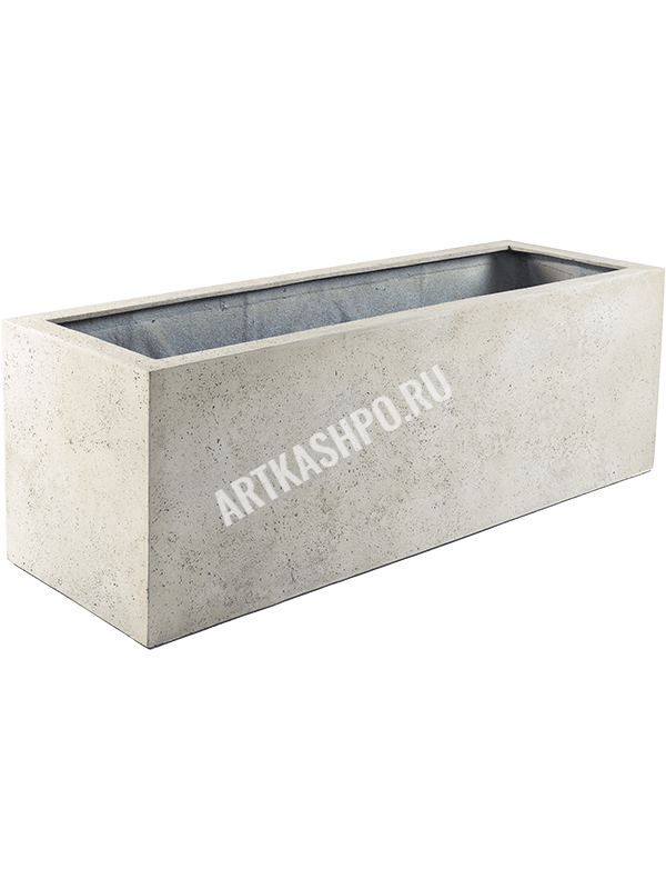 Кашпо Grigio Box Antique White Concrete
