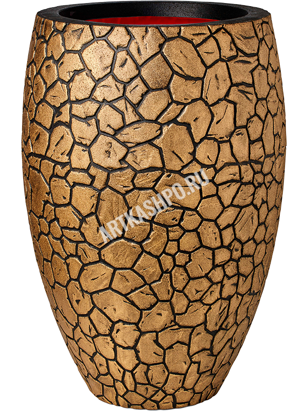 Кашпо Capi Nature Clay NL Vase Elegant Deluxe Black Gold