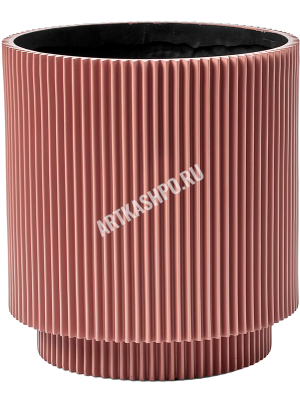 Кашпо Capi Nature Groove Special Vase Cylinder Pink