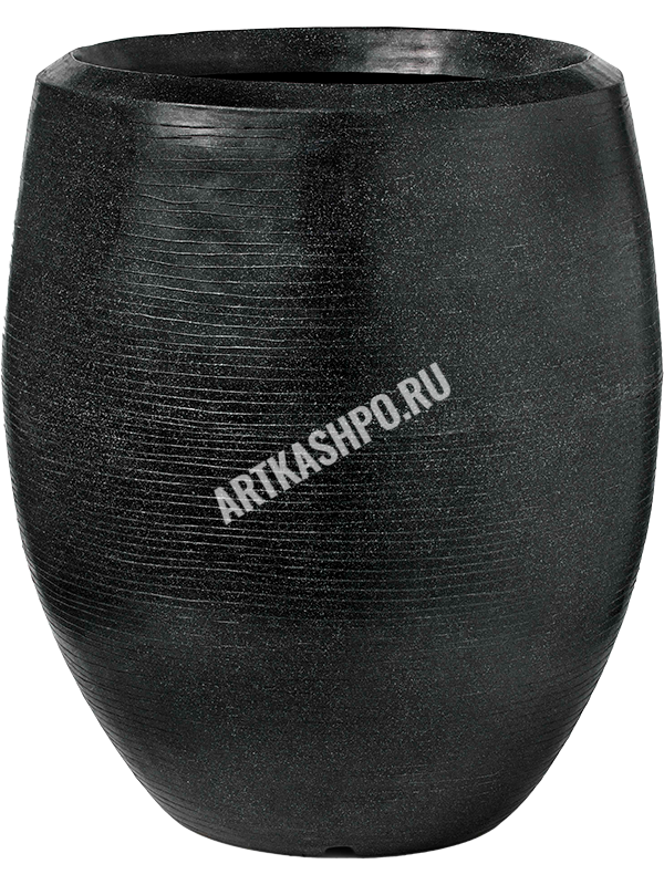 Кашпо Capi Arc Granite Vase Elegant Deluxe Black