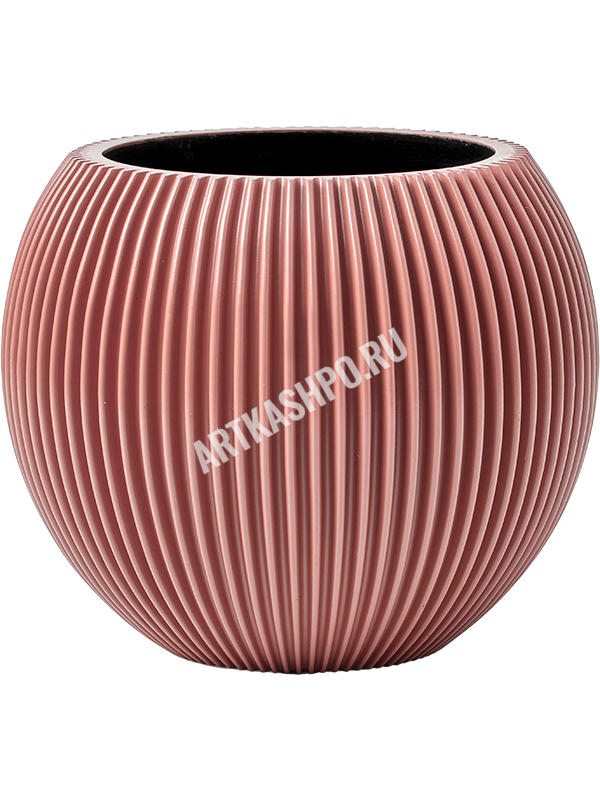 Кашпо Capi Nature Groove Special Vase Ball Pink