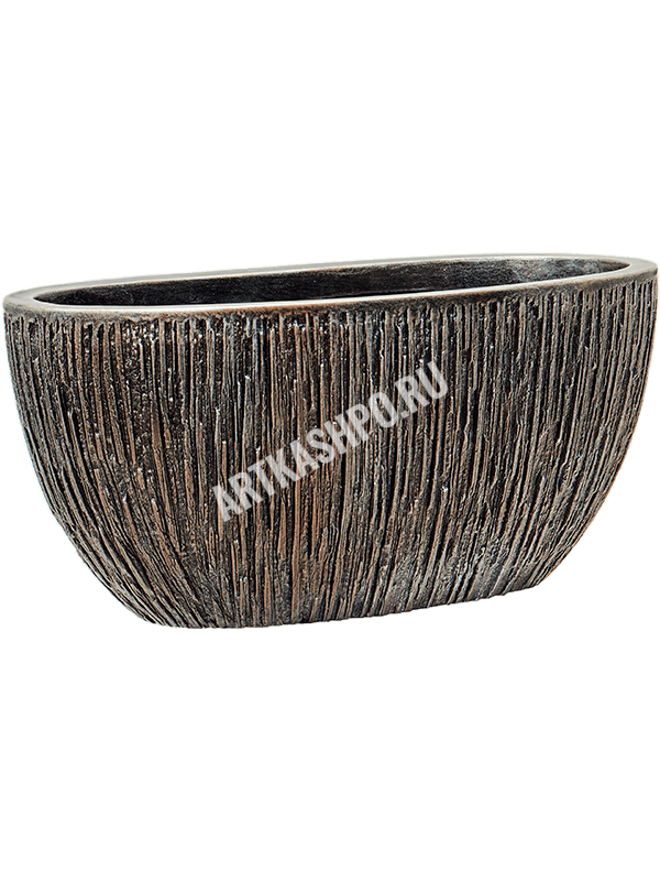 Кашпо Baq Luxe Lite Universe Waterfall Oval Bronze