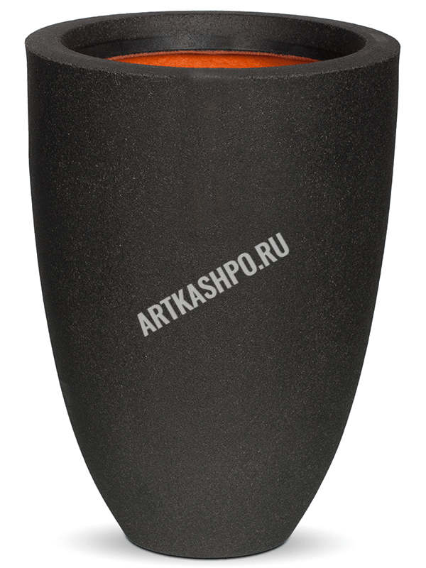 Кашпо Capi Urban Smooth NL Vase Elegant Low Black