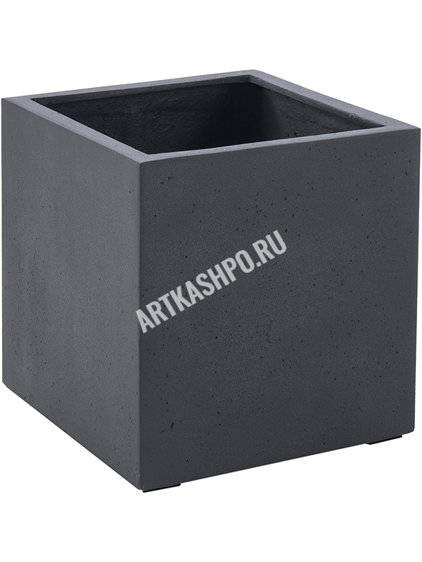 Кашпо Grigio Cube Anthracite Concrete