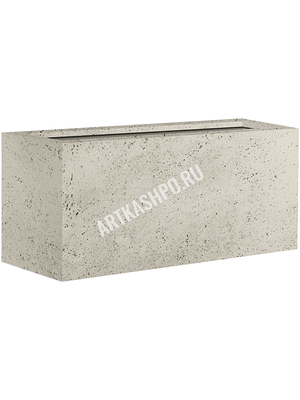 Кашпо Grigio Box Antique White Concrete