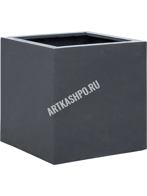 Кашпо Grigio Cube Anthracite Concrete