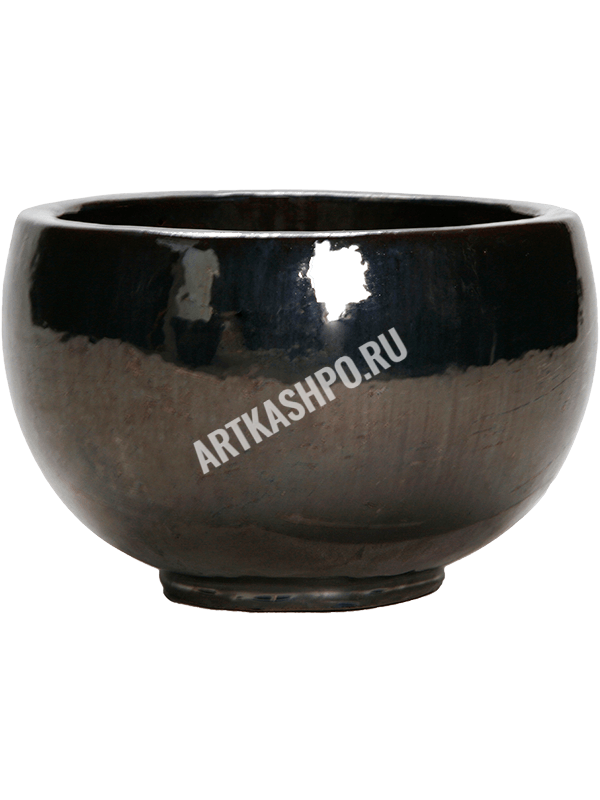 Кашпо Plain Bowl Metal Glaze