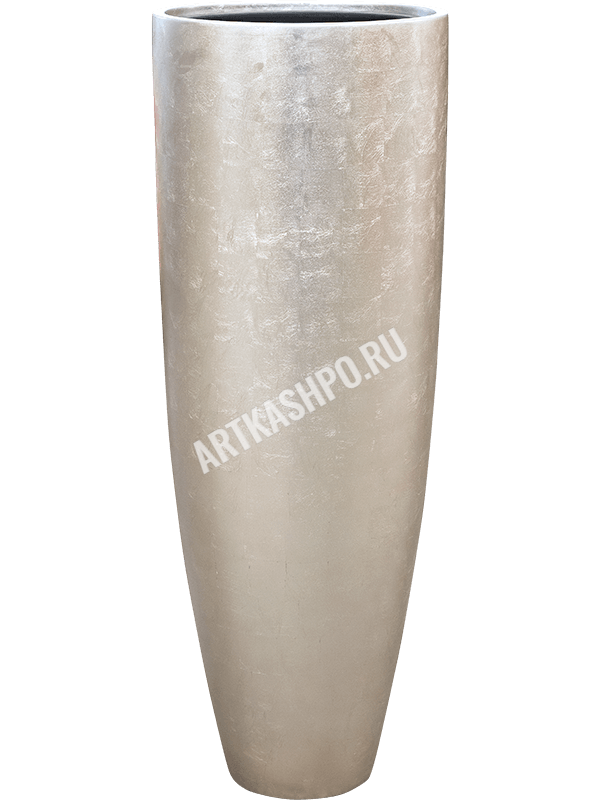 Кашпо Baq Metallic Silver leaf Partner matt light champagne (с внутренним горшком)