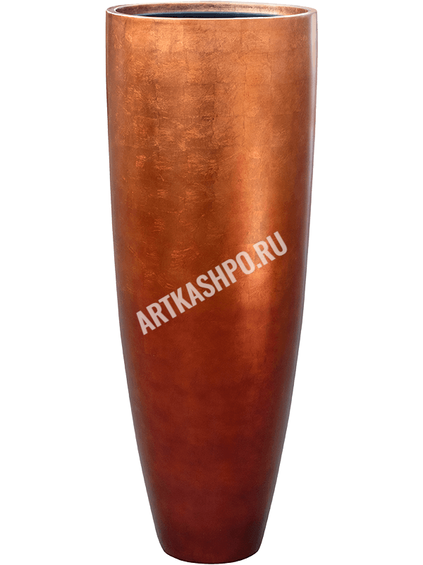 Кашпо Baq Metallic Silver leaf Partner matt copper (с внутренним горшком)