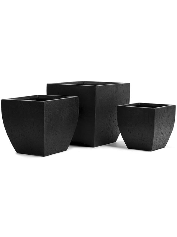 Кашпо TREEZ ERGO Cork трапеция-чаша антрацит Кашпо TREEZ ERGO Cork трапеция-чаша антрацит