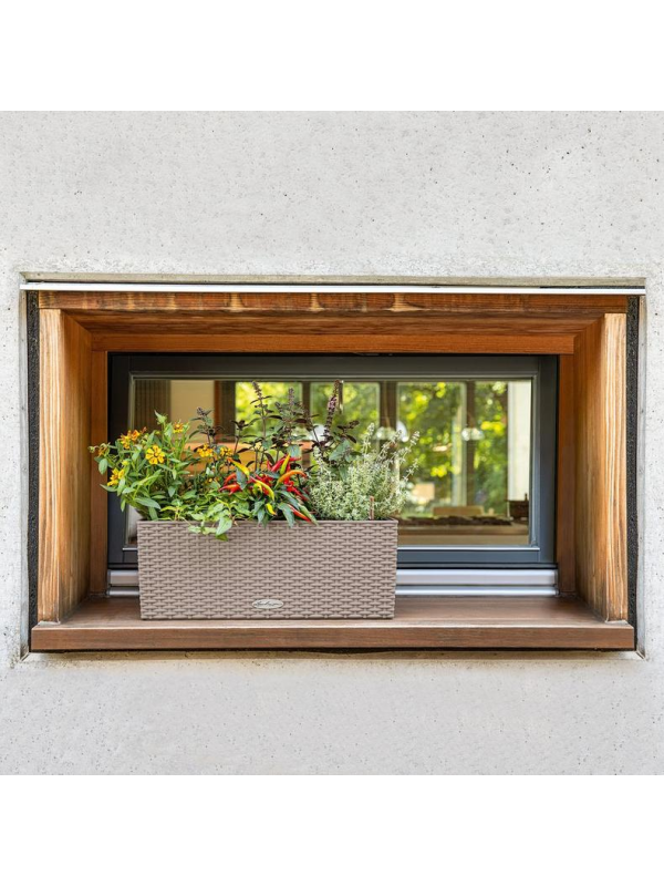Кашпо Lechuza Balconera Cottage мокко 50 Кашпо Lechuza Balconera Cottage мокко 50