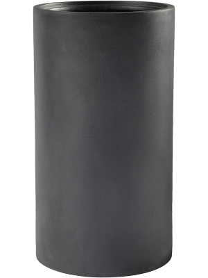 Кашпо Baq Basic Cylinder Dark Grey (с внутренним горшком)