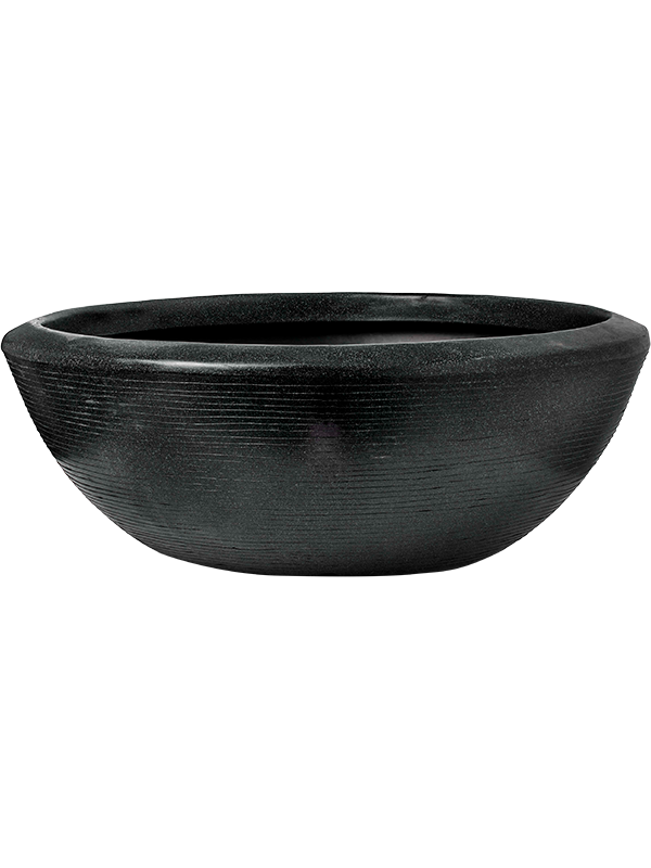 Кашпо Capi Arc Granite Bowl Low Black