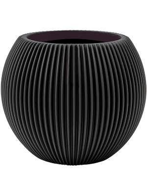Кашпо Capi Nature Groove Vase Ball Intense Black
