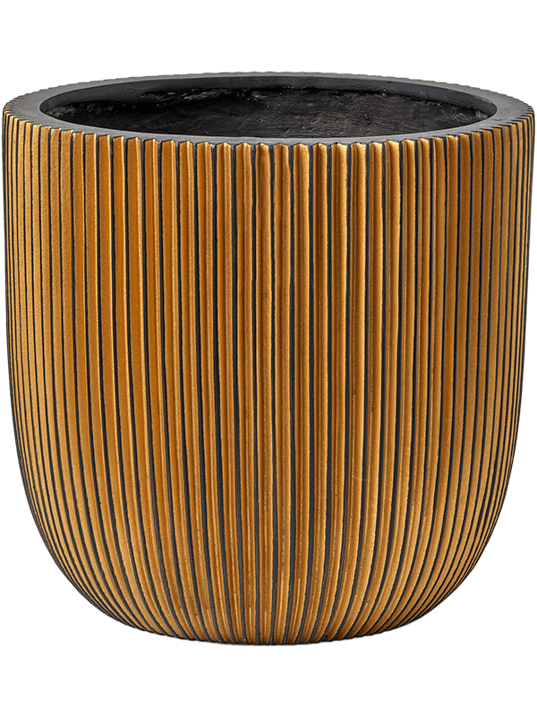 Кашпо Capi Nature Groove Planter Ball Black Gold