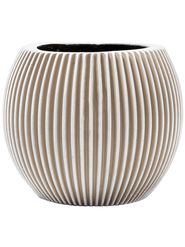 Кашпо Capi Nature Groove Vase Ball Ivory