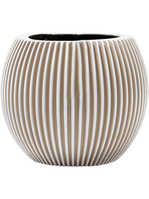 Кашпо Capi Nature Groove Vase Ball Ivory