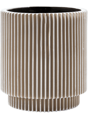 Кашпо Capi Nature Groove Vase Cylinder Ivory