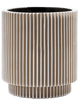 Кашпо Capi Nature Groove Vase Cylinder Ivory