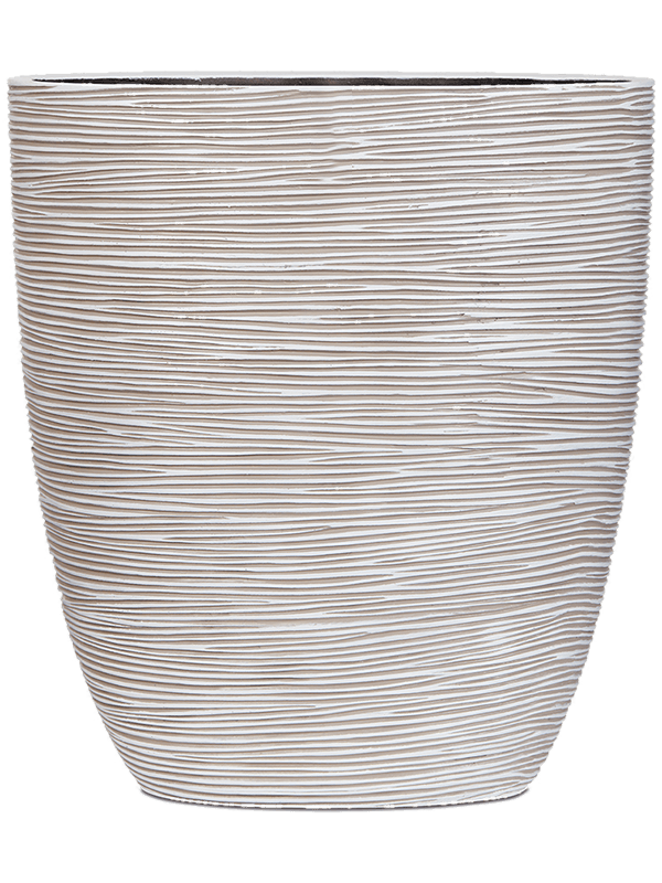 Кашпо Capi Nature Rib Planter Oval Ivory