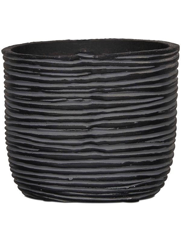 Кашпо Capi Nature Rib Planter Ball Black