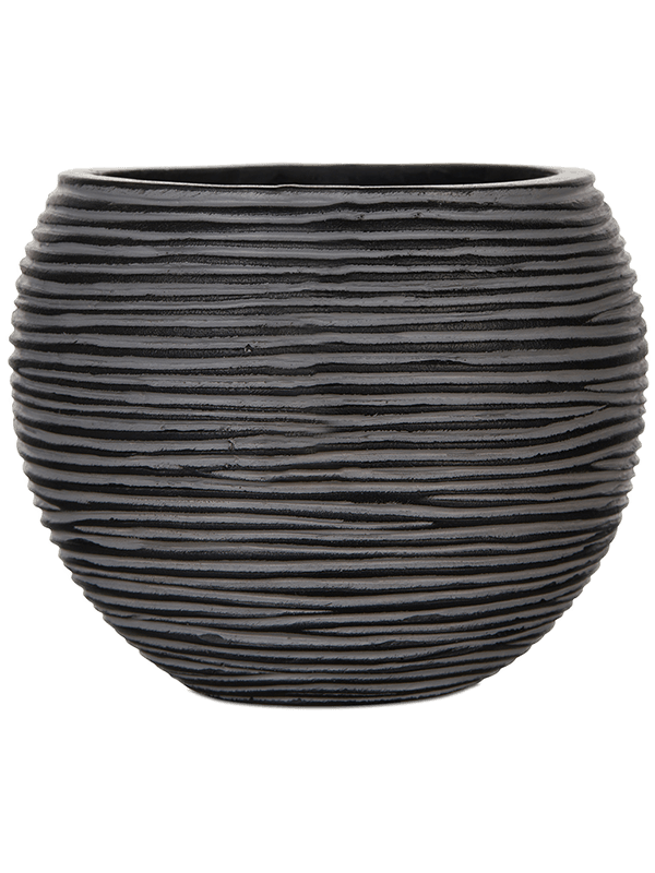 Кашпо Capi Nature Rib Vase Ball Black