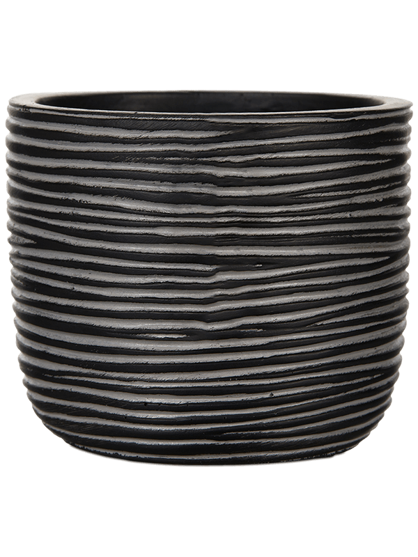 Кашпо Capi Nature Rib Planter Ball Black