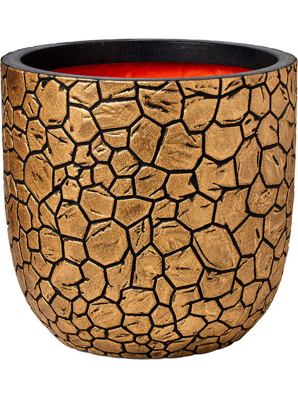 Кашпо Capi Nature Clay NL Planter Ball Black Gold