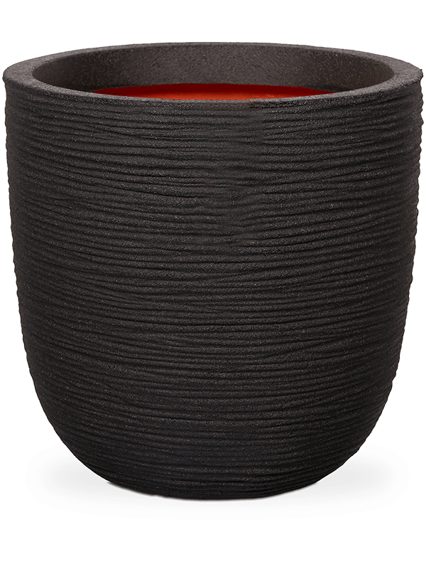 Кашпо Capi Nature Rib NL Planter Ball Black