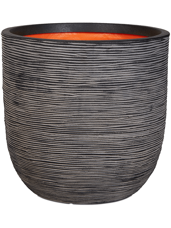 Кашпо Capi Nature Rib NL Planter Ball Anthracite