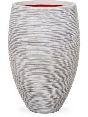 Кашпо Capi Nature Rib NL Vase Elegant Deluxe Ivory