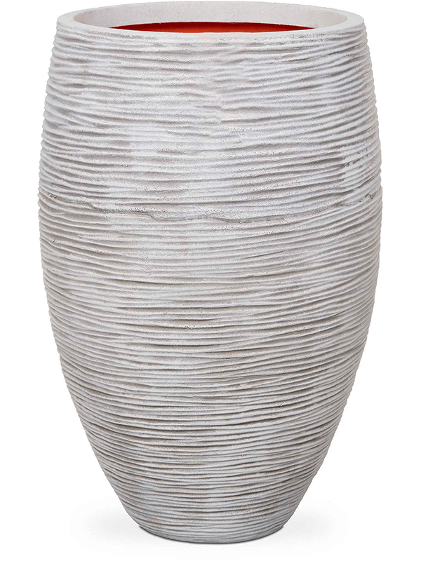 Кашпо Capi Nature Rib NL Vase Elegant Deluxe Ivory